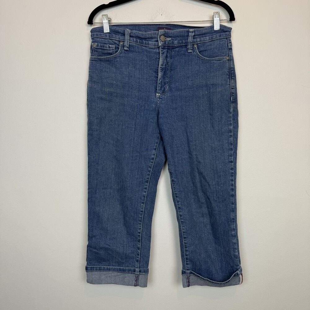 NYDJ denim crop capris size 8 casual summer stretch